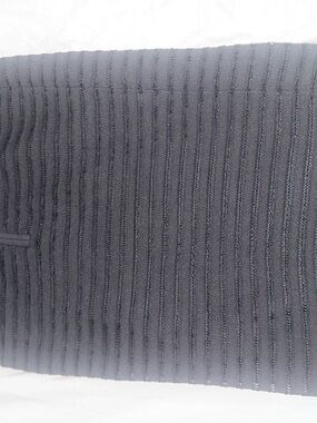 bebe Black Ribbed Pencil Skirt